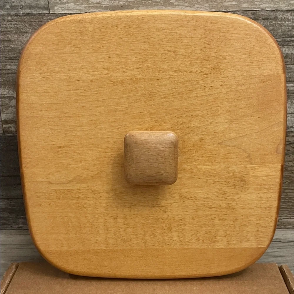 VINTAGE NEW Longaberger‎ Natural Wood Fathers Day Basket Lid 51217